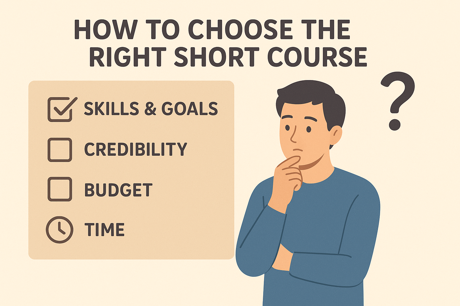 How to Choose the Right Short Course for Your Career Goals