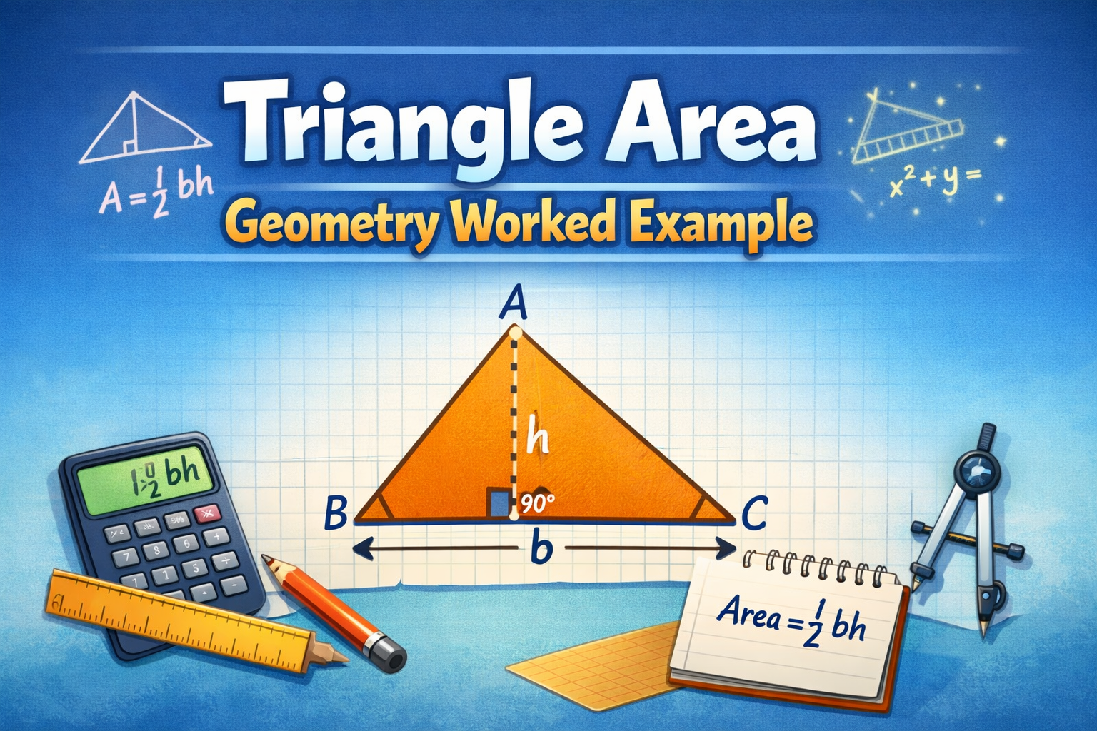 Triangle Area Geometry Worked Example